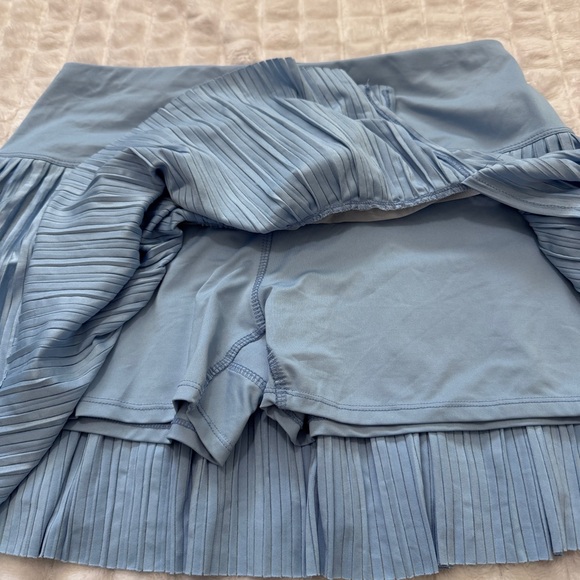 Lucky in Love Large Blue Pleated Skort Skirt ~ Tennis Pickleball Athletic - Picture 4 of 8
